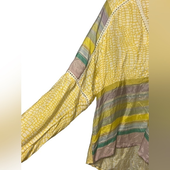 Anthropologie Conditions Apply NWT Corinna yellow peasant blouse - Picture 5 of 13